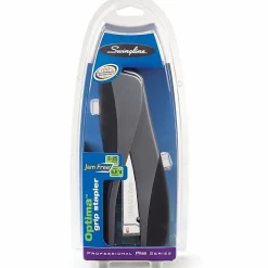 Swingline® Optima® Grip Compact Stapler, 25 Sheets Capacity, Silver