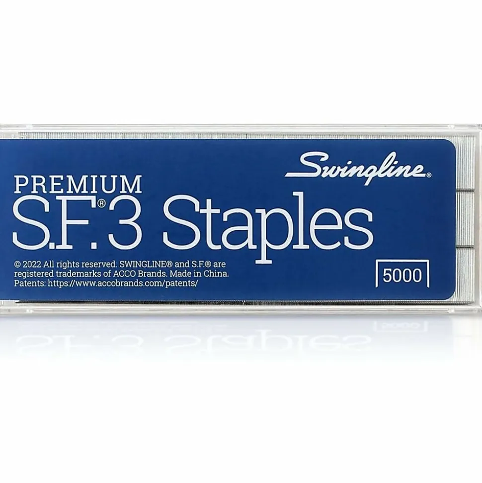 Swingline® S.F.® 3 Premium Staples, 1/4" Half Strip, Box Of 5,000
