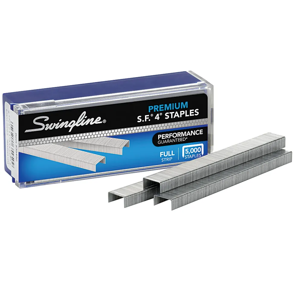Swingline® S.F. 4 Premium Staples, 1/4" Full Strip, Box Of 5,000