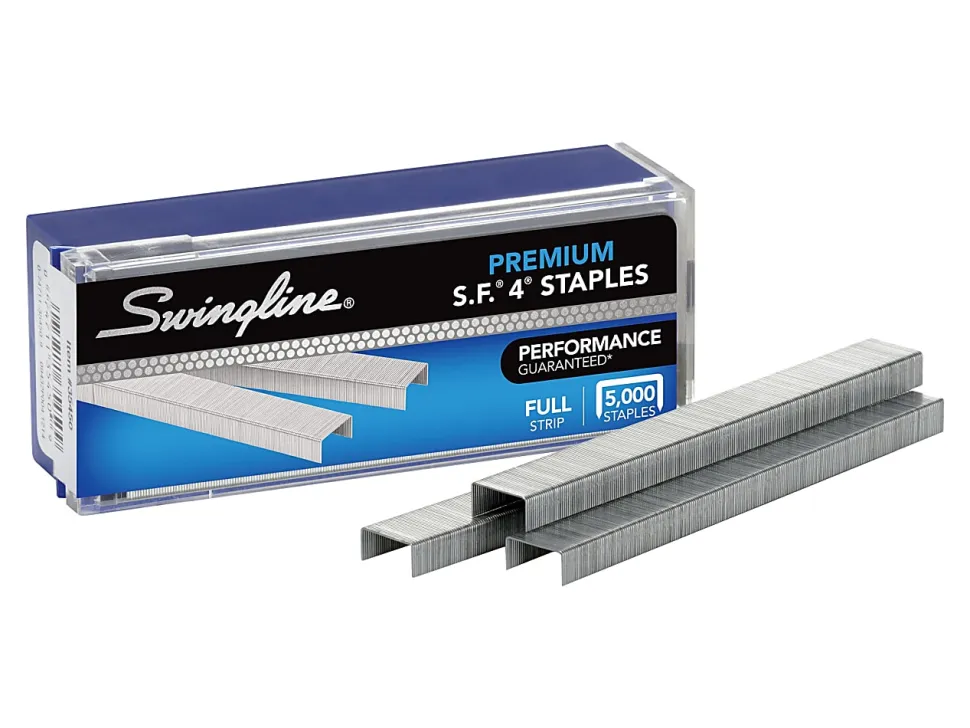 Swingline® S.F. 4 Premium Staples, 1/4" Full Strip, Box Of 5,000