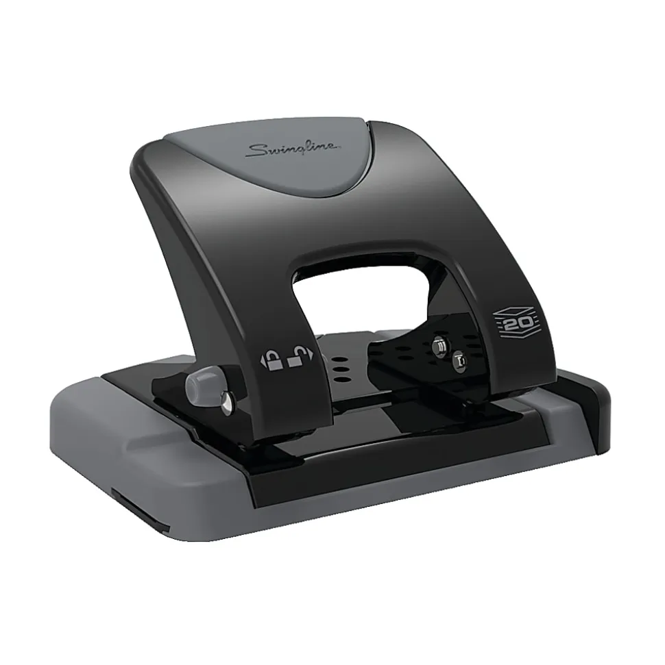 Swingline® SmartTouch 2-Hole Low-Force Punch, 20-Sheet Capacity
