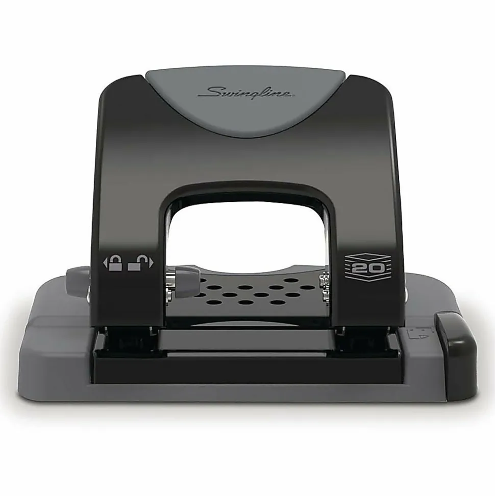 Swingline® SmartTouch 2-Hole Low-Force Punch, 20-Sheet Capacity