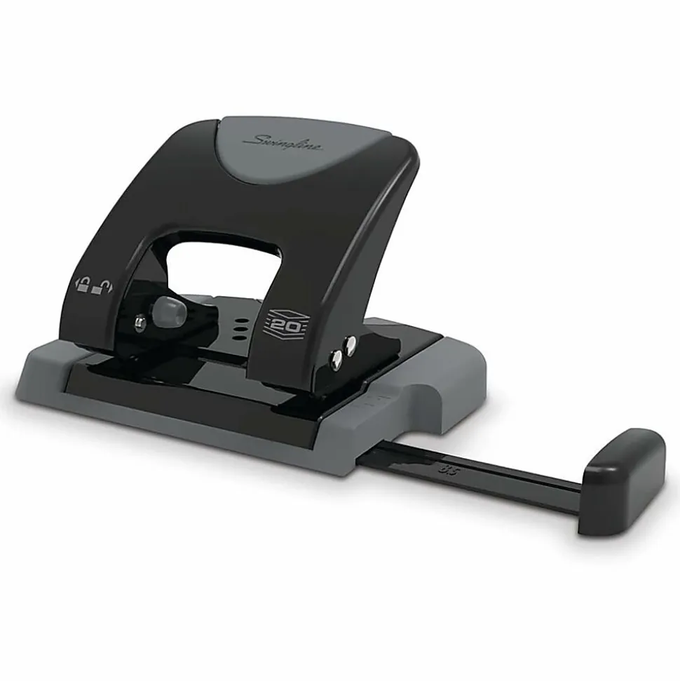 Swingline® SmartTouch 2-Hole Low-Force Punch, 20-Sheet Capacity