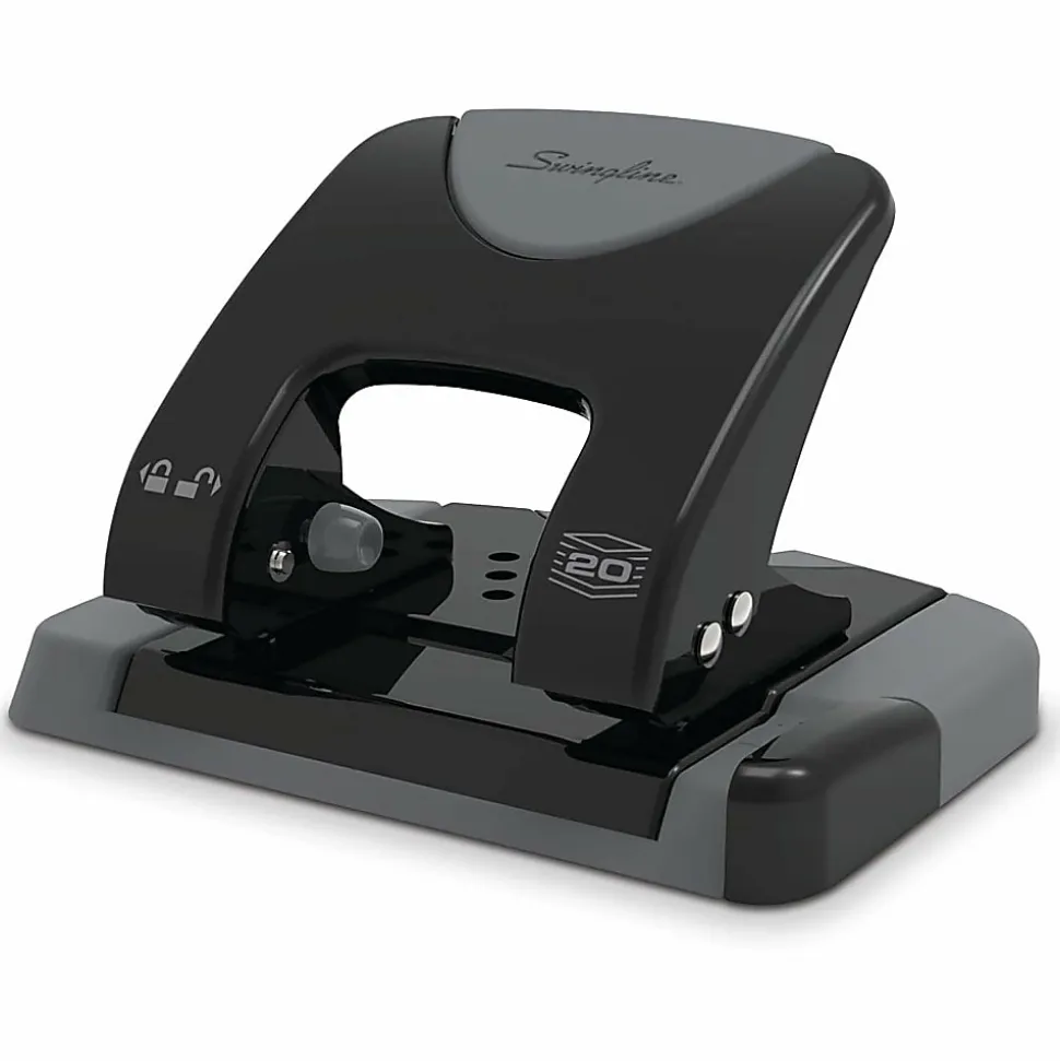 Swingline® SmartTouch 2-Hole Low-Force Punch, 20-Sheet Capacity