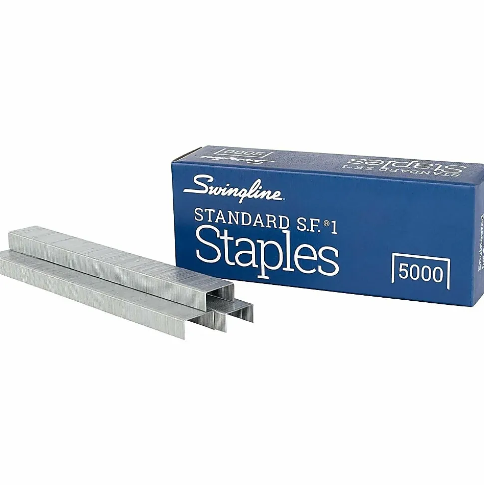 Swingline® Standard Staples, 1/4", Full Strip, Box Of 5,000