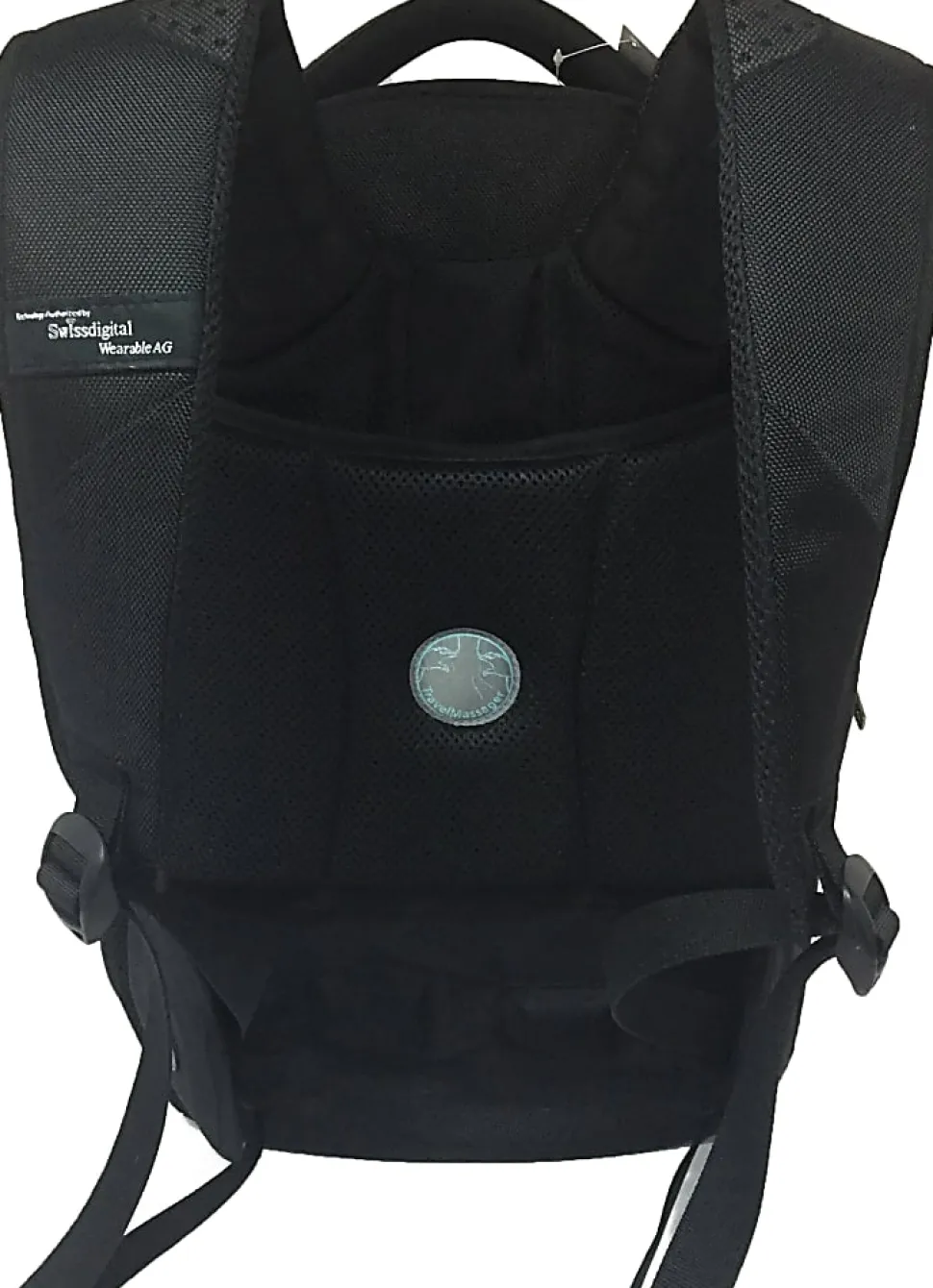 SwissDigital Neptune Massage Business Backpack With 16.1" Laptop Pocket, Black