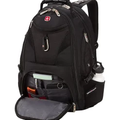 Swissgear Scansmart Backpack - Blk Fits Up To 17In Laptop Tsa Blk
