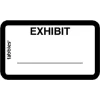 Tabbies Color-coded Legal Exhibit Labels, 58092, 1 5/8"W x 1"L, White, Pack Of 252