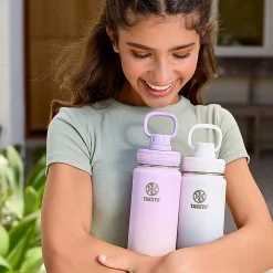 Takeya Actives Spout Reusable Water Bottle, 24 Oz, Morning Mist Ombre
