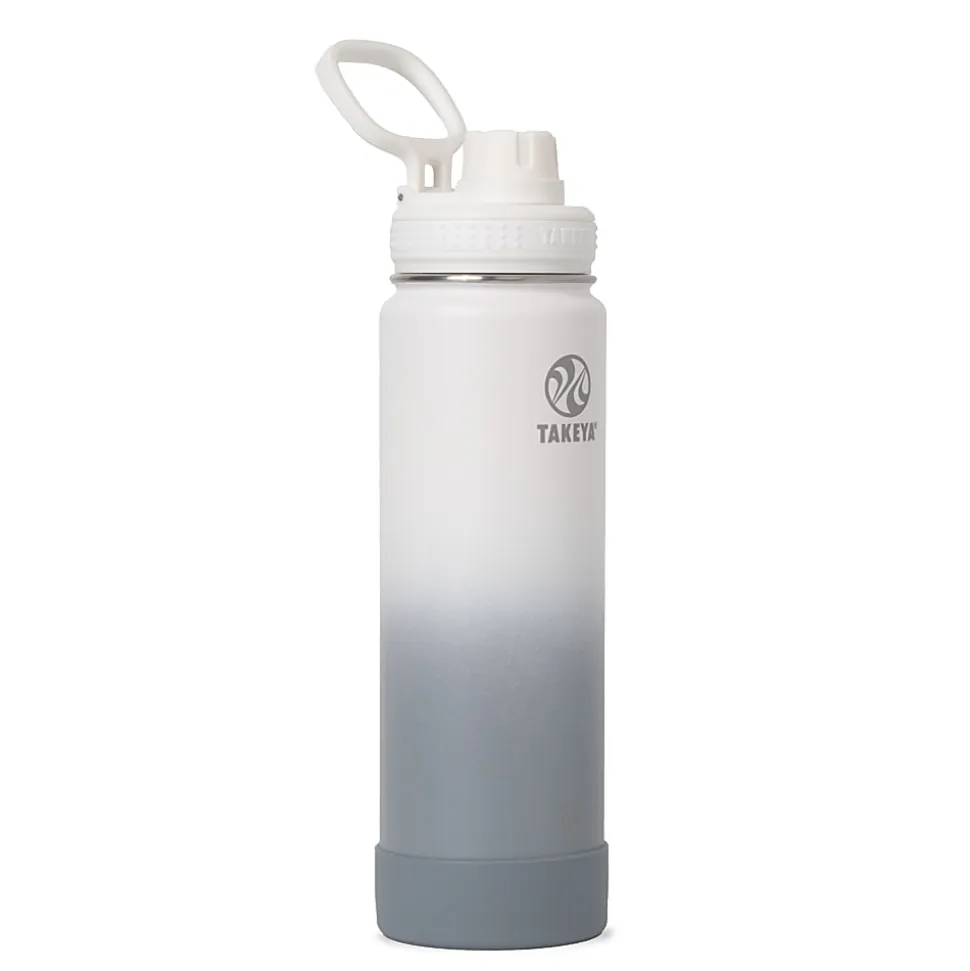 Takeya Actives Spout Reusable Water Bottle, 24 Oz, Morning Mist Ombre
