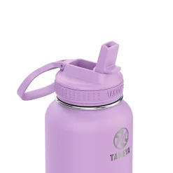 Takeya Actives Straw Reusable Water Bottle, 32 Oz, Lilac