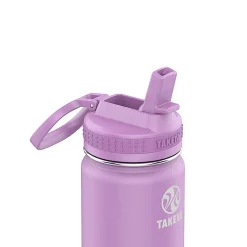 Takeya Actives Straw Water Bottle, 22 Oz, Lilac