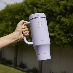 Takeya Fixed Handle Straw Tumbler, 40 Oz, Vivacity Purple