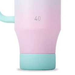 Takeya Fixed Handle Straw Tumbler, 40 Oz, Ombre Dream