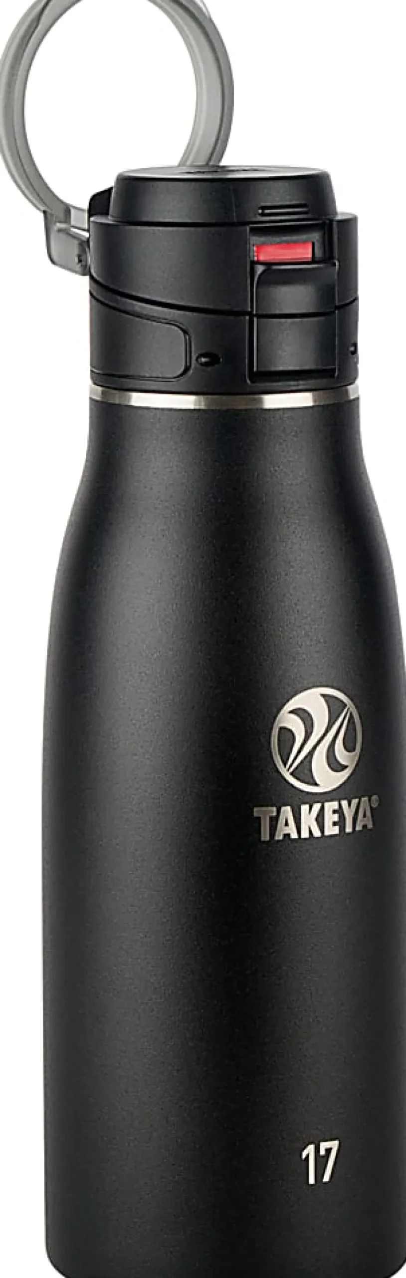 Takeya Traveler FlipLock Bottle, 17 Oz, Onyx