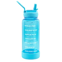 Takeya Tritan™ Motivational Water Bottle, 32 Oz, Breezy Blue