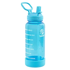 Takeya Tritan™ Motivational Water Bottle, 32 Oz, Breezy Blue