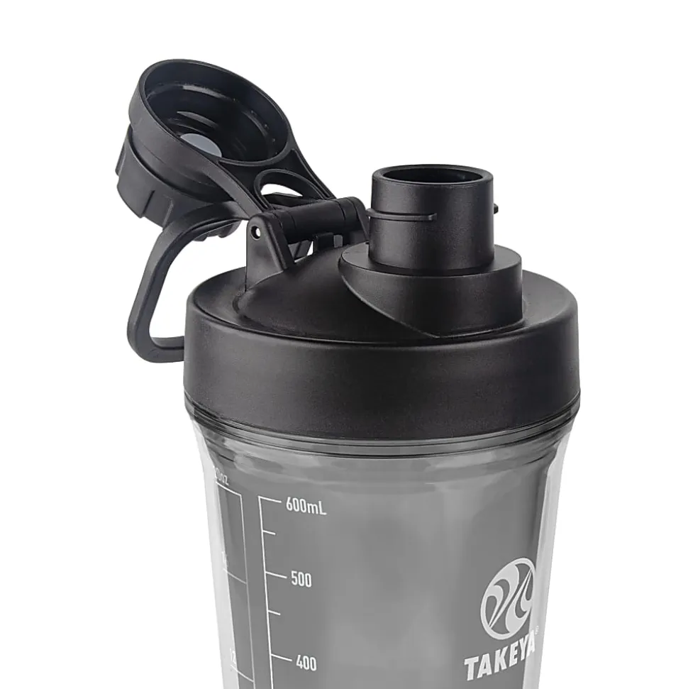 Takeya Tritan Shaker With Spout, 24 Oz, Black
