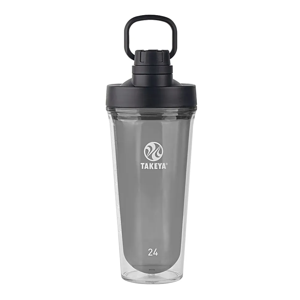 Takeya Tritan Shaker With Spout, 24 Oz, Black