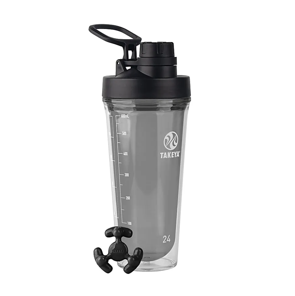 Takeya Tritan Shaker With Spout, 24 Oz, Black