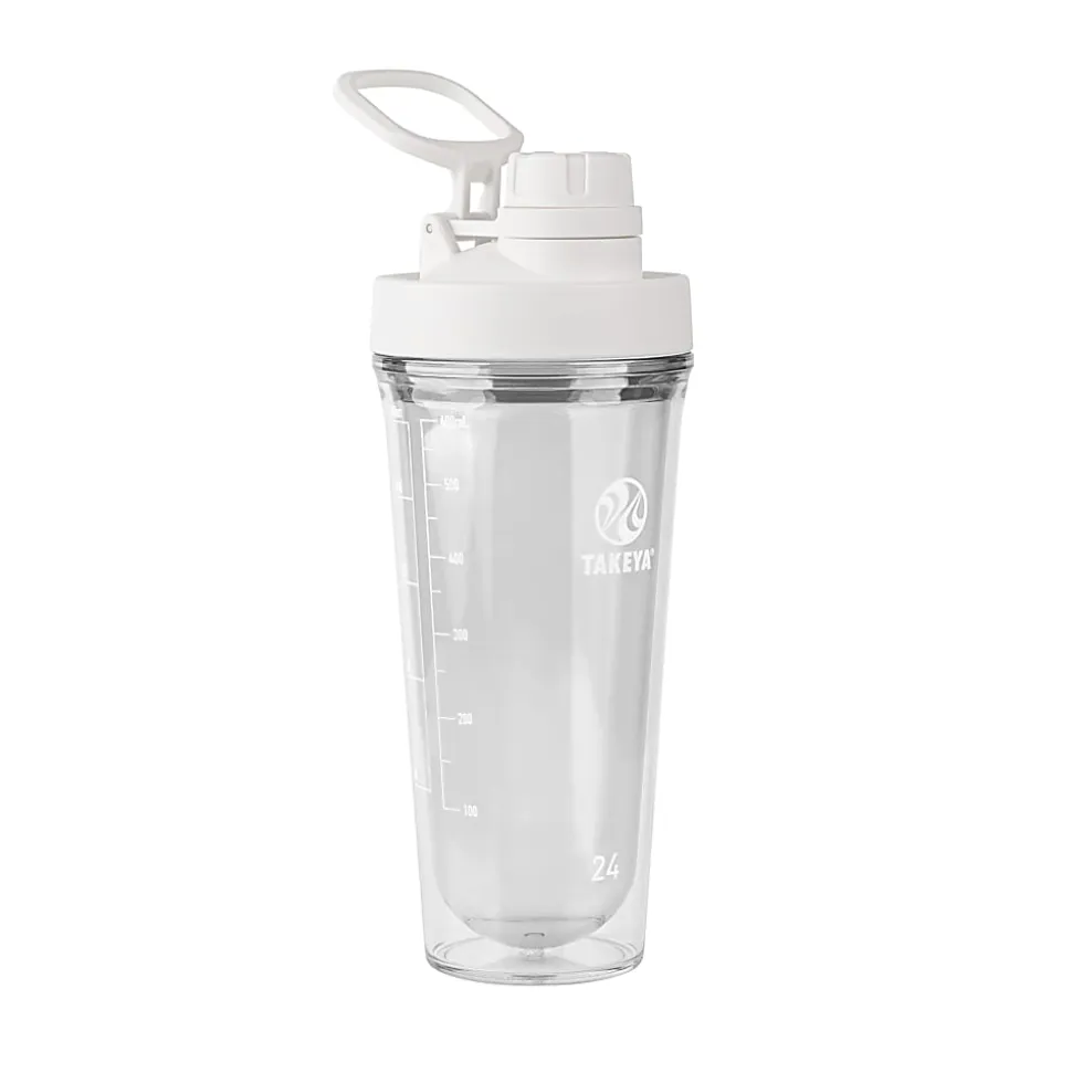 Takeya Tritan Shaker With Spout, 24 Oz, Cloud White