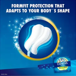 Tampax Pearl Regular Absorbency Tampons, Pack of 96