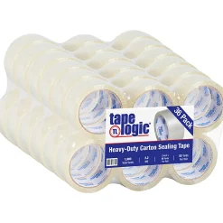 Tape LogicĀ® Acrylic Tape, 3" Core, 2" x 55 Yd., Clear, Pack Of 36