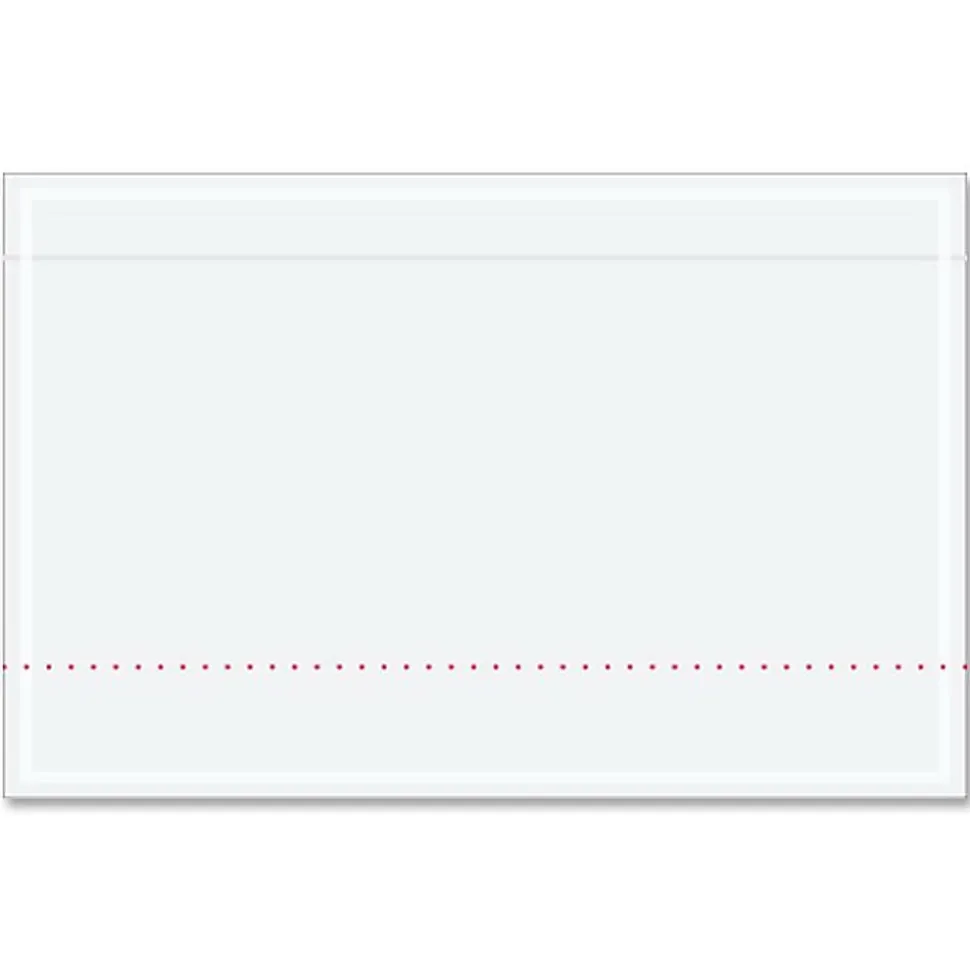 Tape Logic® Clear Packing List Envelopes, 10 3/4" x 6 3/4", Pack Of 500
