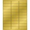 Tape Logic® Foil Labels For Laser Printers, LL210GD, 1" x 2 5/8", Rectangle, Gold, 30 Labels Per Sheet, Case Of 300 Sheets