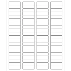 Tape Logic® Inkjet/Laser Labels, LL109, Rectangle, 1 3/4" x 1/2", White, Case Of 8,000