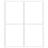 Tape Logic® Inkjet/Laser Labels, LL129, Rectangle, 4" x 5", White, Case Of 400