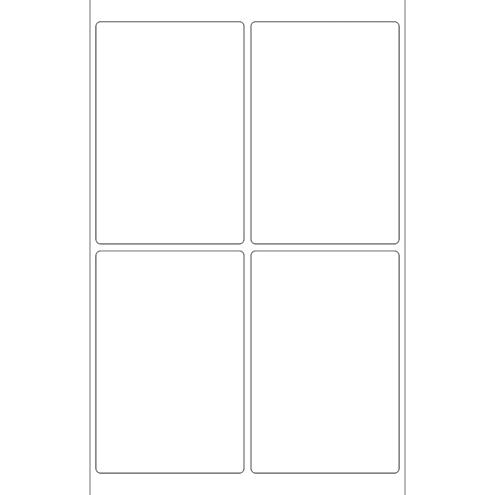 Tape Logic® Inkjet/Laser Labels, LL130, Rectangle, 4" x 6", White, Case Of 400