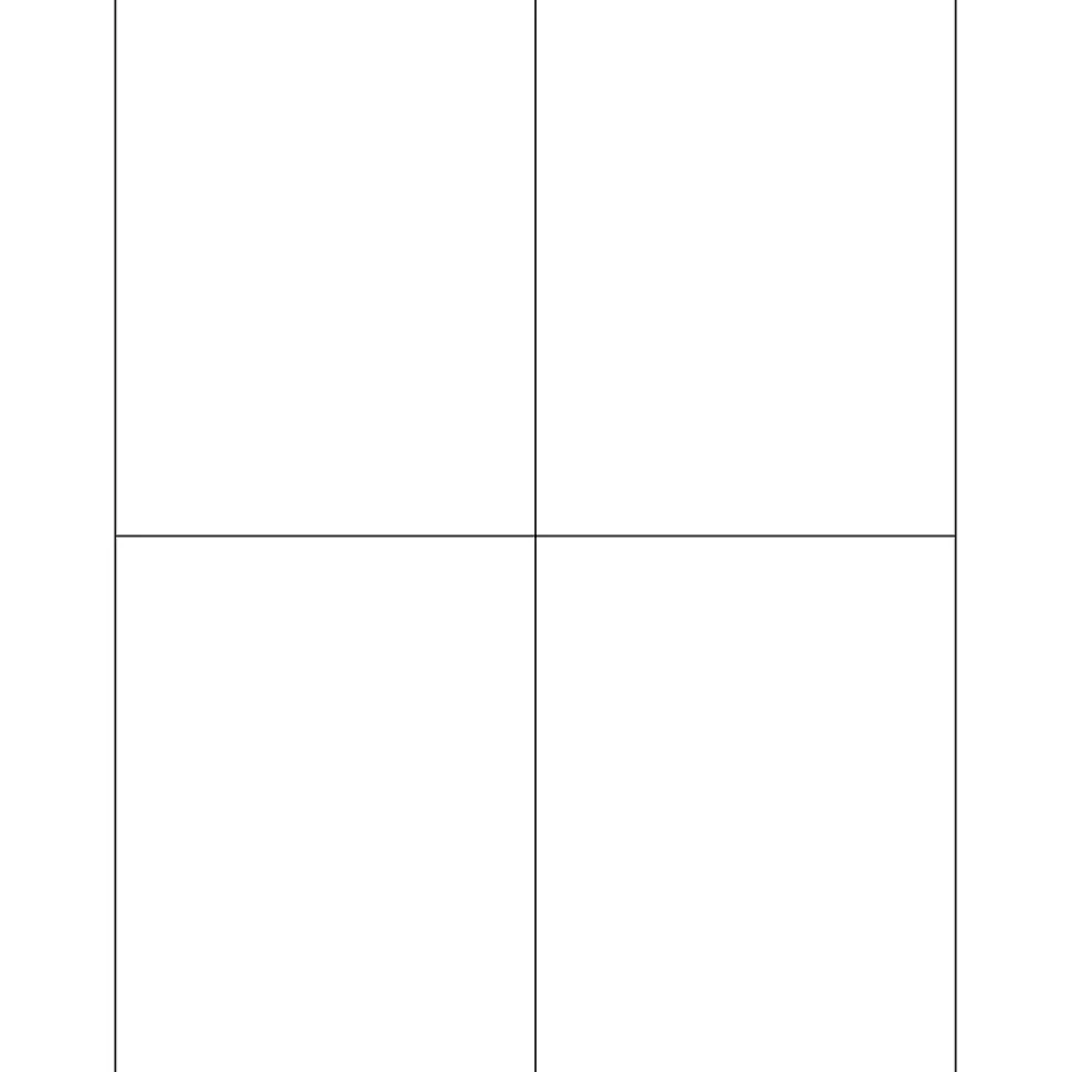 Tape Logic® Inkjet/Laser Labels, LL131, Rectangle, 4 1/4" x 5 1/2", White, Case Of 400
