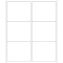Tape Logic® Inkjet/Laser Labels, LL127, Rectangle, 4" x 3 3/8", White, Case Of 600