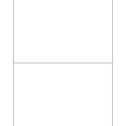 Tape Logic® Inkjet/Laser Labels, LL135, Rectangle, 8 1/2" x 5 1/2", White, Case Of 200
