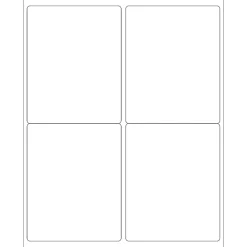 Tape Logic® Inkjet/Laser Labels, LL129MC, Rectangle, 4" x 5", White, Master Case Of 4,000