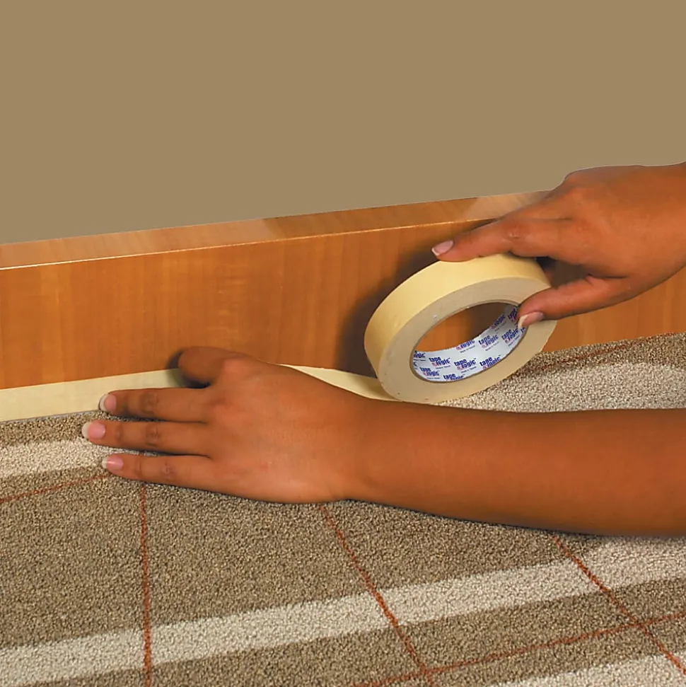 Tape Logic® 2200 Masking Tape, 3" Core, 1" x 180', Natural, Case Of 12