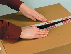 Tape LogicĀ® Pre-Printed Carton Sealing Tape, "Mixed Merchandise", 2" x 110 Yd., Red/White, Case Of 36