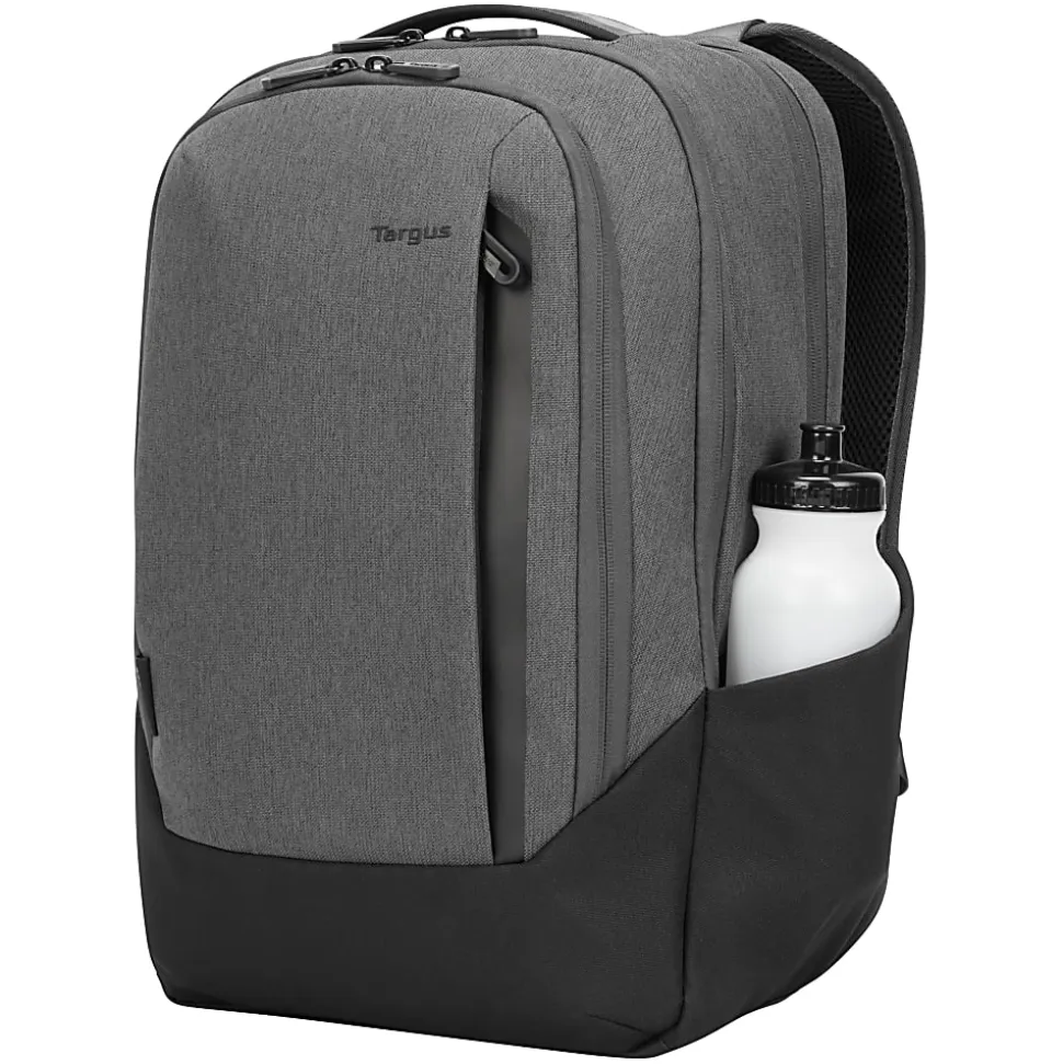 Targus® Cypress Hero EcoSmart® Backpack With 15.6" Laptop Pocket, Light Gray