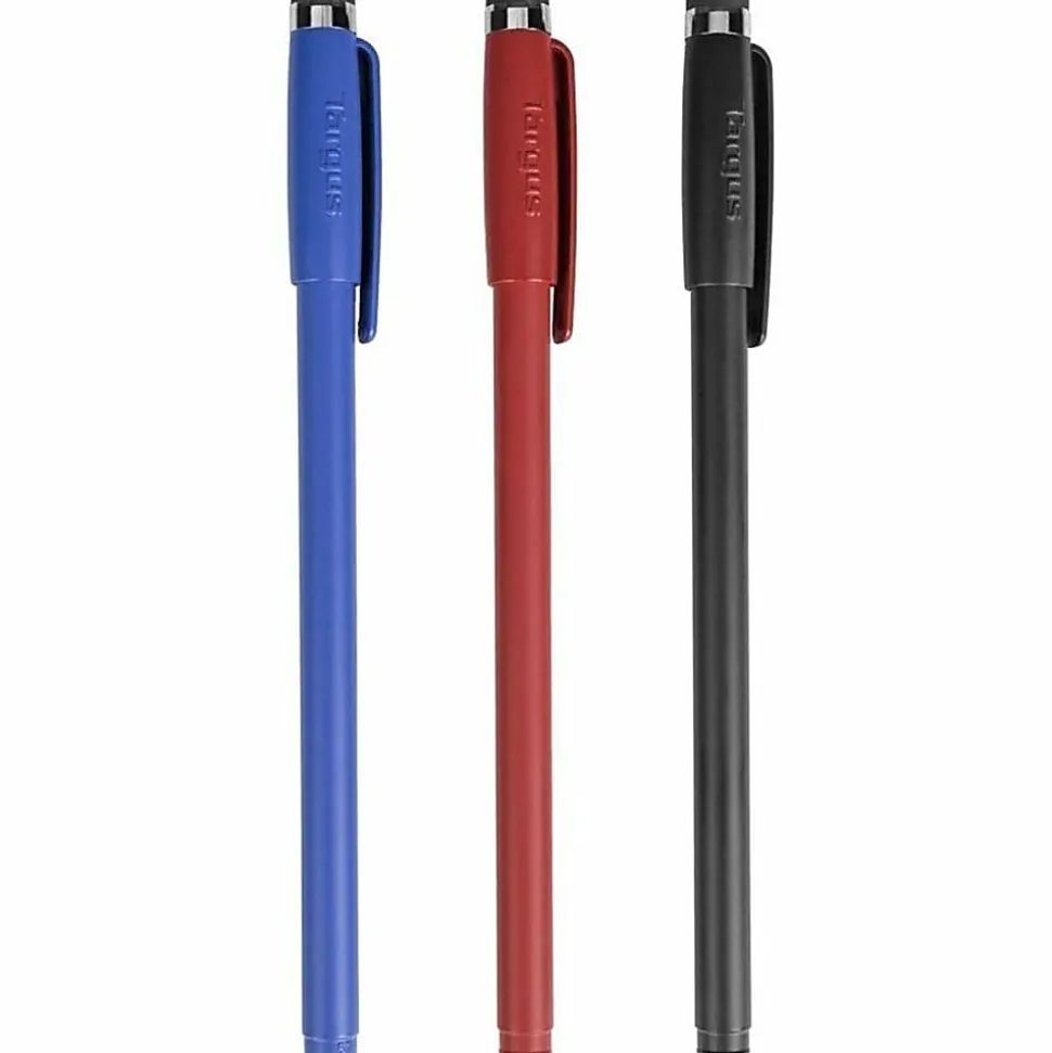 Targus® Disposable Stylus And Pen, Assorted Colors, Pack Of 3
