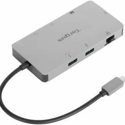 Targus® Dual HDMI™ 4K Docking Station, 5-14”H x 8-3/4”W x 1-13/16”D, Blue, DOCK423TT