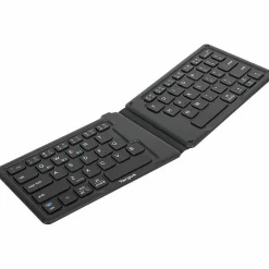 Targus Ergonomic Foldable Bluetooth Antimicrobial Keyboard, Compact Size, Black, AKF003US