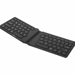 Targus Ergonomic Foldable Bluetooth Antimicrobial Keyboard, Compact Size, Black, AKF003US