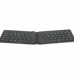 Targus Ergonomic Foldable Bluetooth Antimicrobial Keyboard, Compact Size, Black, AKF003US