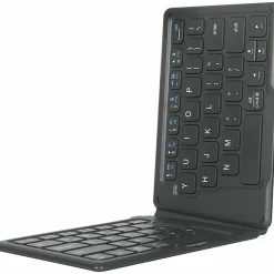 Targus Ergonomic Foldable Bluetooth Antimicrobial Keyboard, Compact Size, Black, AKF003US