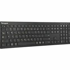 Targus Full-Size Bluetooth Keyboard And Midsize Comfort Antimicrobial Mouse Bundle, Black