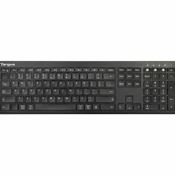 Targus Full-Size Bluetooth Keyboard And Midsize Comfort Antimicrobial Mouse Bundle, Black