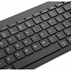 Targus Full-Size Bluetooth Keyboard And Midsize Comfort Antimicrobial Mouse Bundle, Black