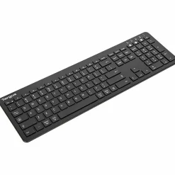 Targus Full-Size Bluetooth Keyboard And Midsize Comfort Antimicrobial Mouse Bundle, Black