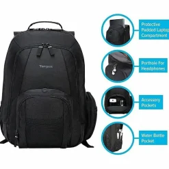 Targus® Groove Notebook Backpack, Black
